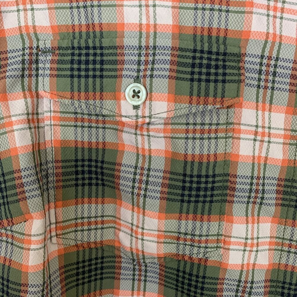 Eddie Bauer Womens L Long Sleeve Shirt Plaid Green Hiking Lightweight Travel - Picture 5 of 15